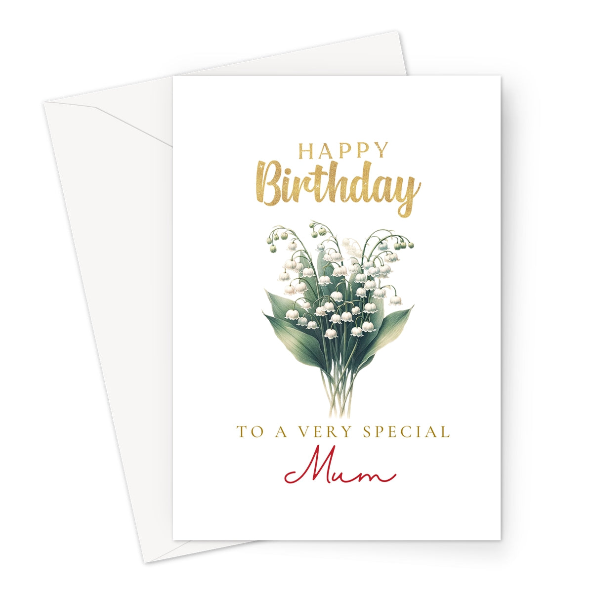 Mum May Lilly Greeting Card