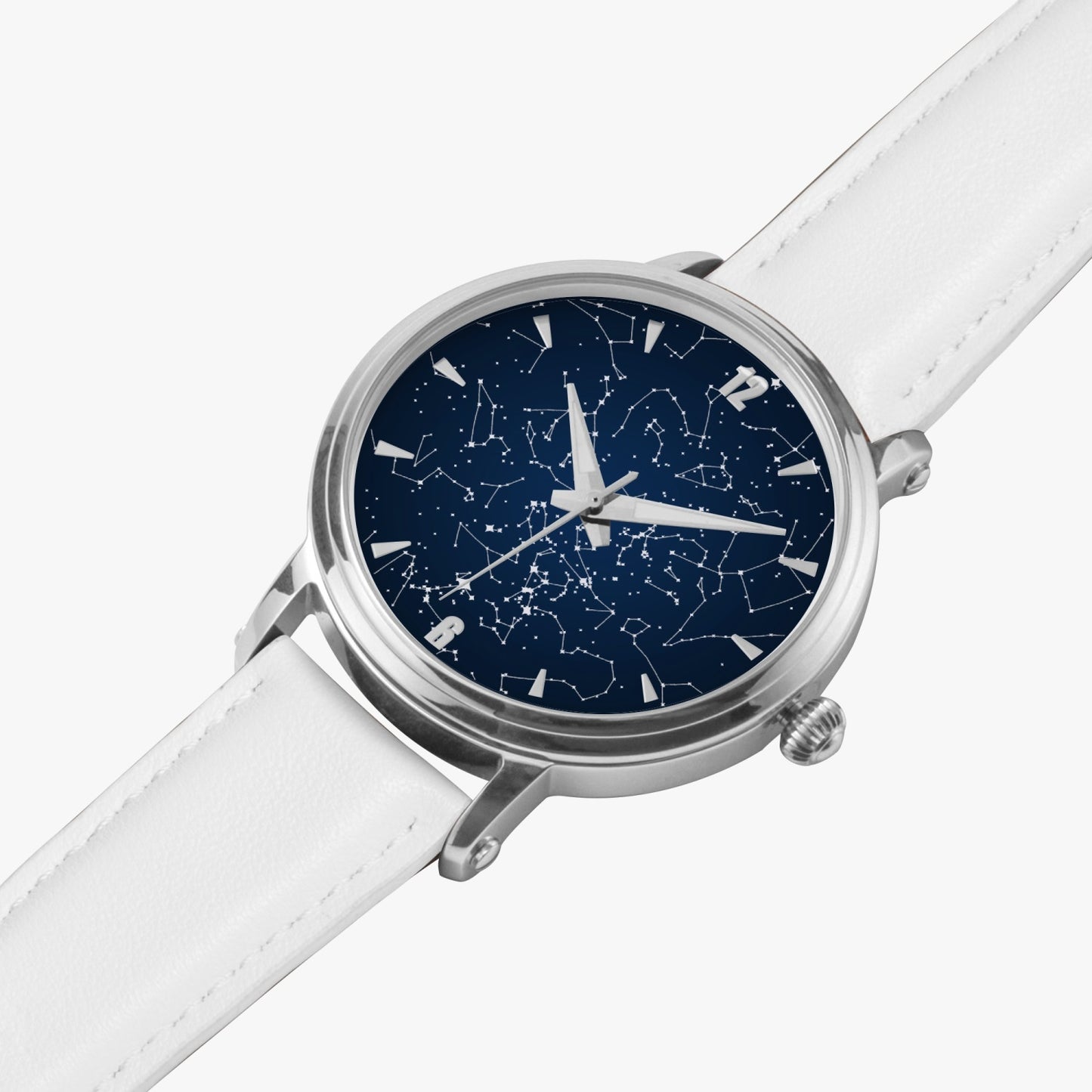 Anniversary Gift For Him 46mm Unisex Automatic Watch (Silver)