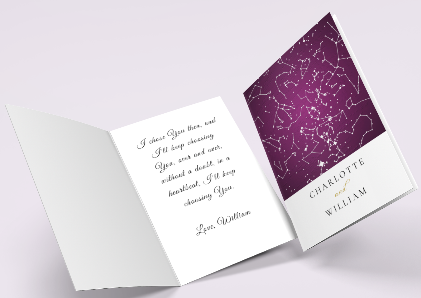 Anniversary Card For Him, For Her, Greeting Card For Girlfriend, Wife, Husband, Boyfriend