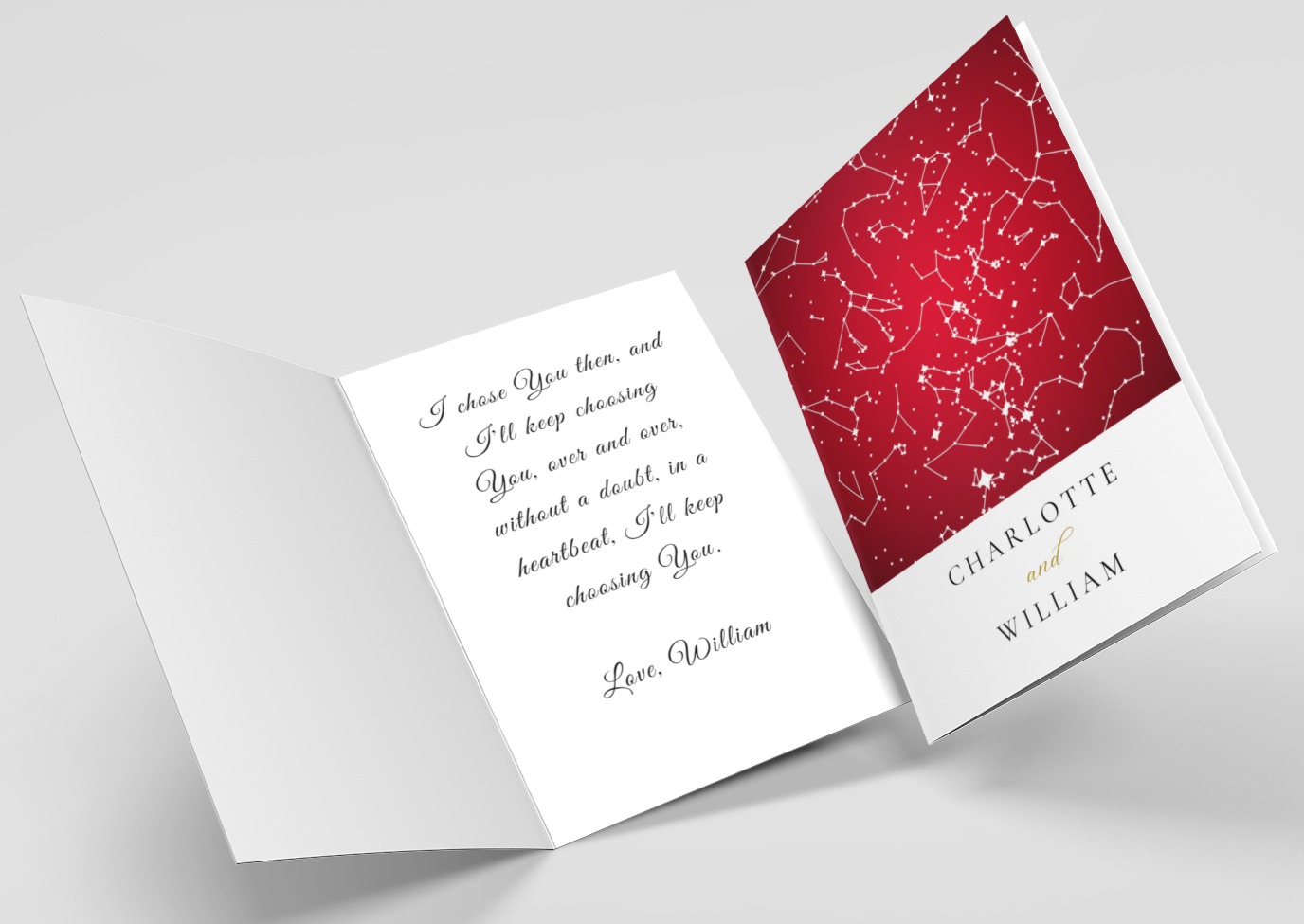 Anniversary Card For Him, For Her, Greeting Card For Girlfriend, Wife, Husband, Boyfriend