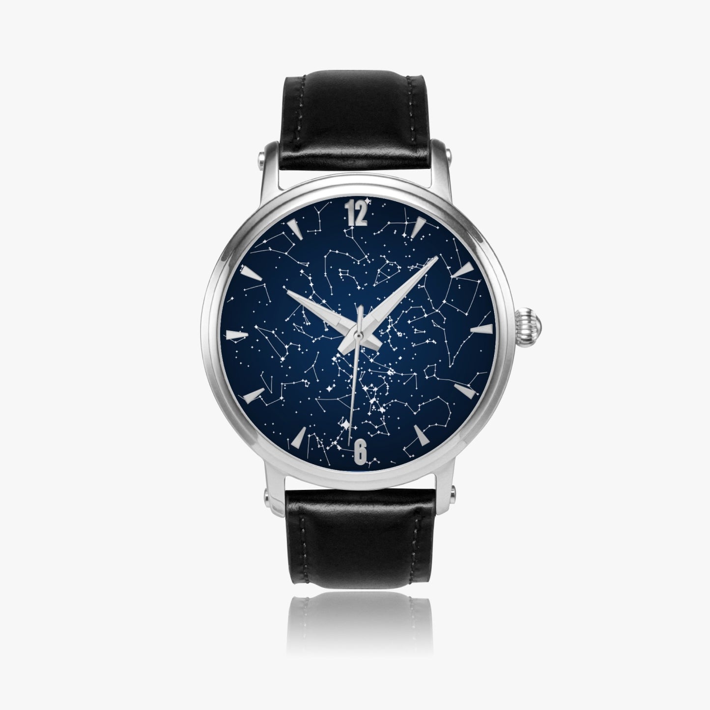 Anniversary Gift For Him 46mm Unisex Automatic Watch (Silver)
