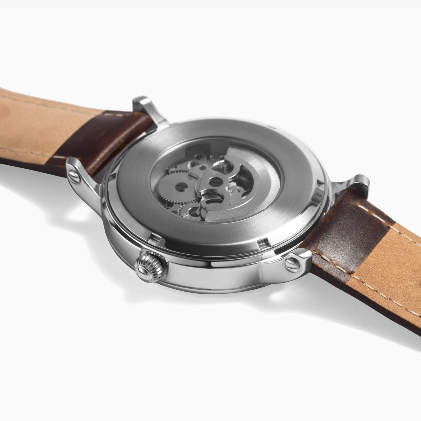 Anniversary Gift For Him 46mm Unisex Automatic Watch (Silver)