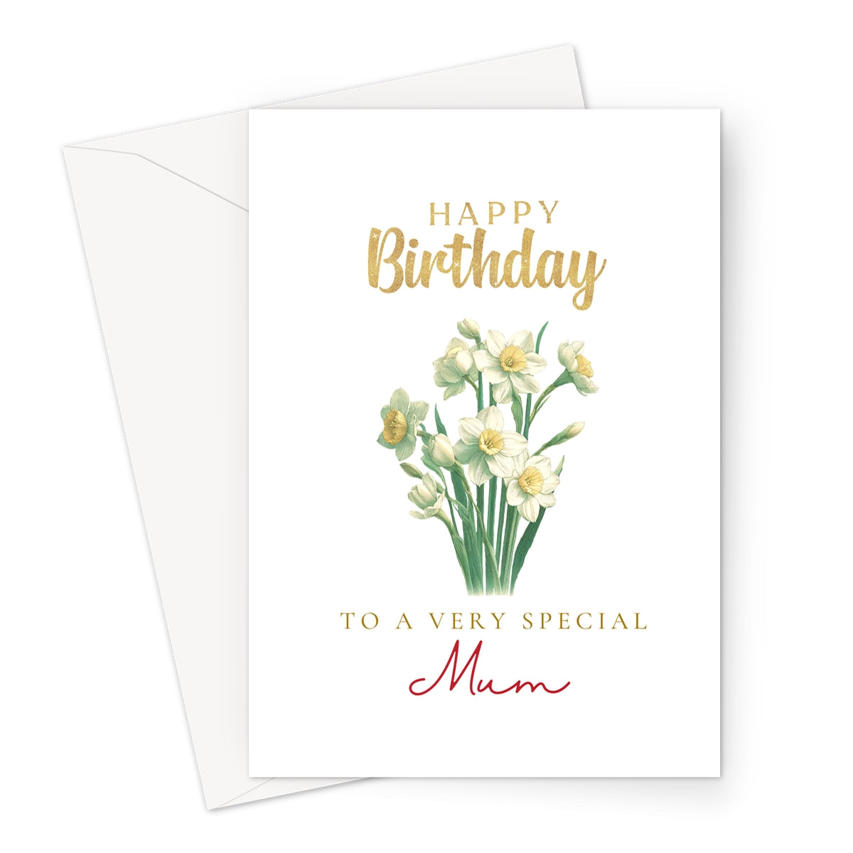 Mum Greeting Card, Birthflower December