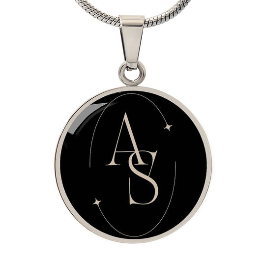 Monogram Pattern Pendant Necklace For Women