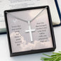 Cross Necklace, Engraving Cross Necklace For Women