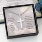 Cross Necklace, Engraving Cross Necklace For Women