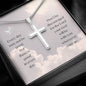 Cross Necklace, Engraving Cross Necklace For Women