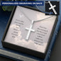 Cross Necklace, Engraving Cross Necklace For Women