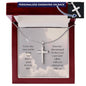 Cross Necklace, Engraving Cross Necklace For Women