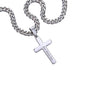 Relidious Gift, Engraving Cross Necklace, Gift For Husband