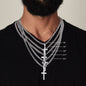 Relidious Gift, Engraving Cross Necklace, Gift For Husband