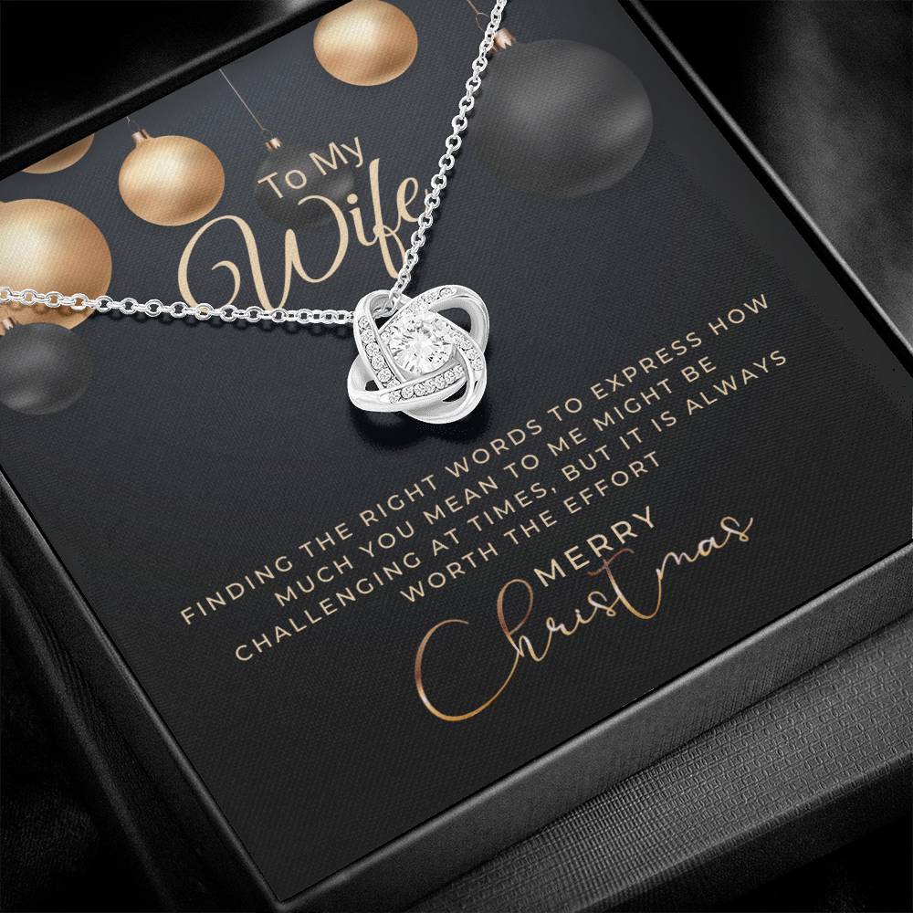 Christmas Gift To My Wife, Wife Necklace, Gift For Wife
