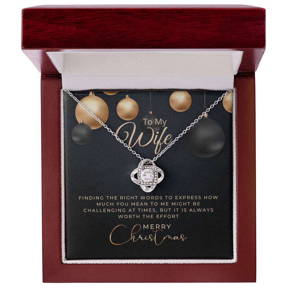 Christmas Gift To My Wife, Wife Necklace, Gift For Wife