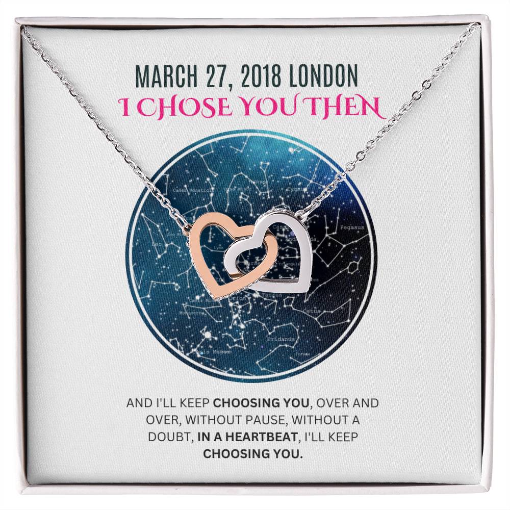 Anniversary Gift For Her, Unique Star Map Gift, Necklace For Wife and Girlfriend