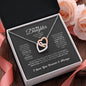 Daughter Gift, Yellow and White Gold Pendant Necklace