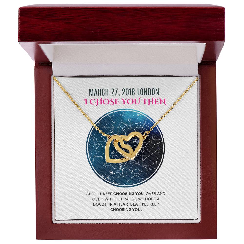 Anniversary Gift For Her, Unique Star Map Gift, Necklace For Wife and Girlfriend