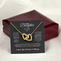 Daughter Gift, Yellow and White Gold Pendant Necklace