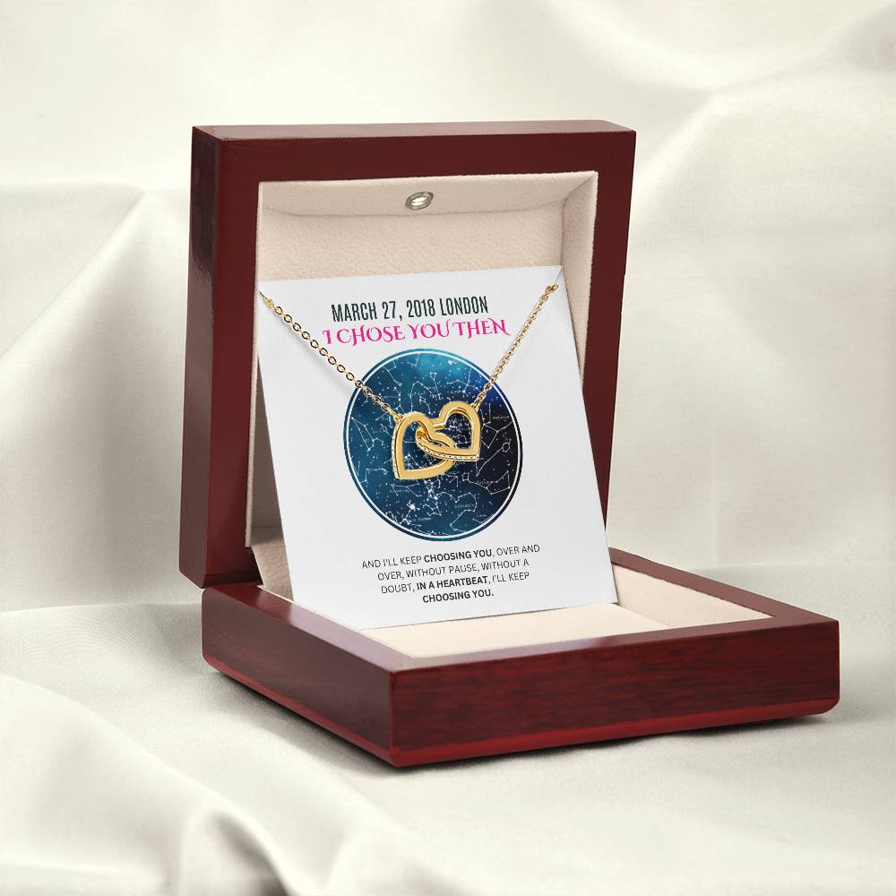 Anniversary Gift For Her, Unique Star Map Gift, Necklace For Wife and Girlfriend