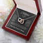 Daughter Gift, Yellow and White Gold Pendant Necklace
