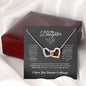 Daughter Gift, Yellow and White Gold Pendant Necklace
