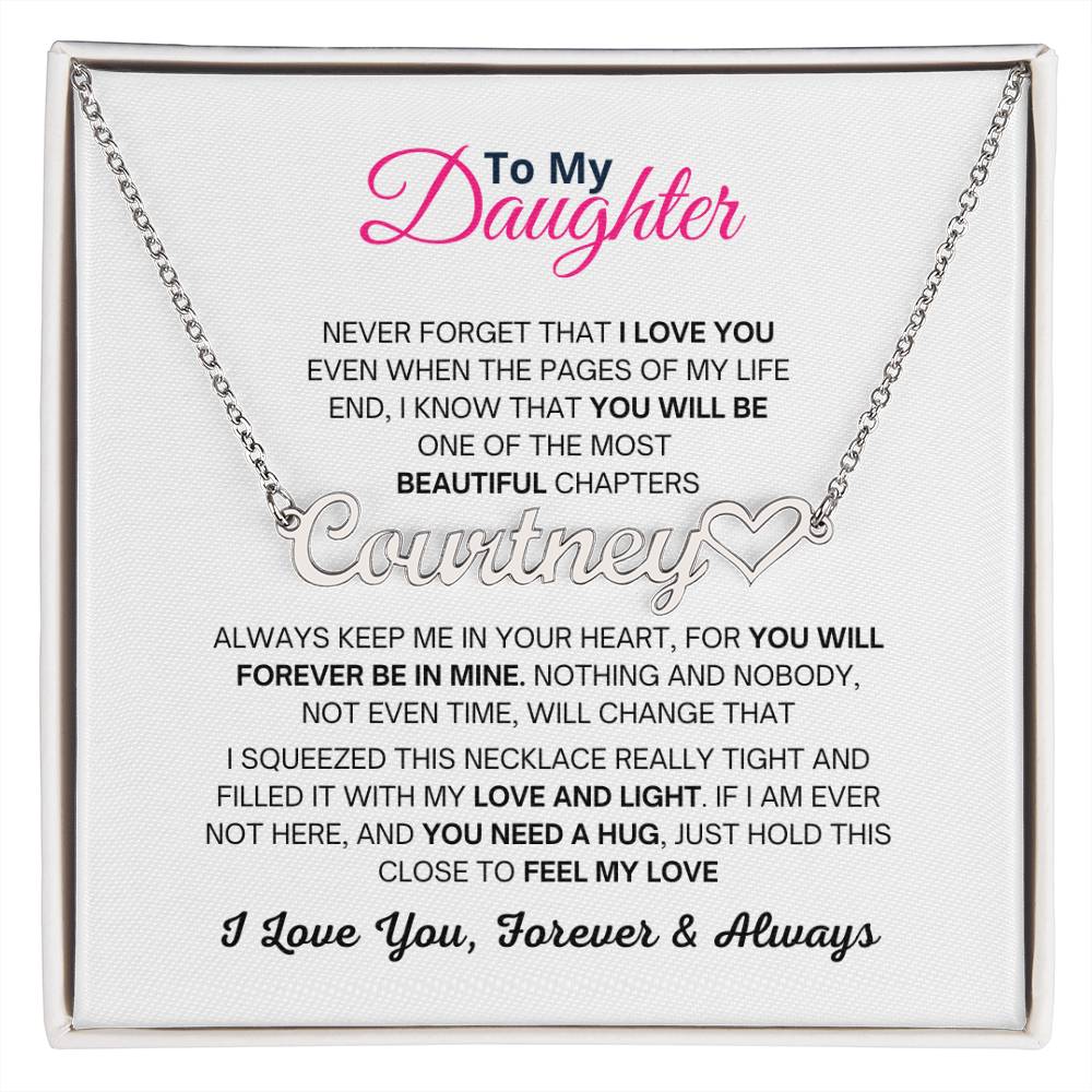 Personalised Name Necklace, Birthday and Christmas Gift For Daughter