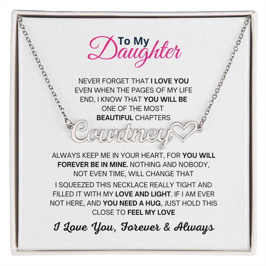 Personalised Name Necklace, Birthday and Christmas Gift For Daughter