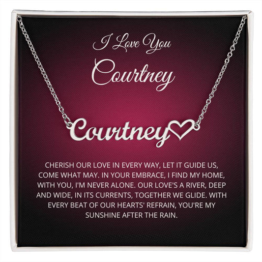 Love Letter Necklace Personalized Name Necklace Girlfriend Necklace Gift For Girlfriend Gift For Women Necklace