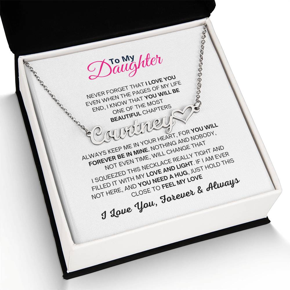Personalised Name Necklace, Birthday and Christmas Gift For Daughter