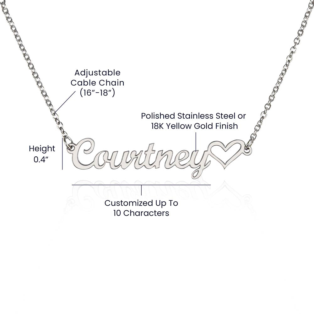 Personalised Name Necklace, Birthday and Christmas Gift For Daughter