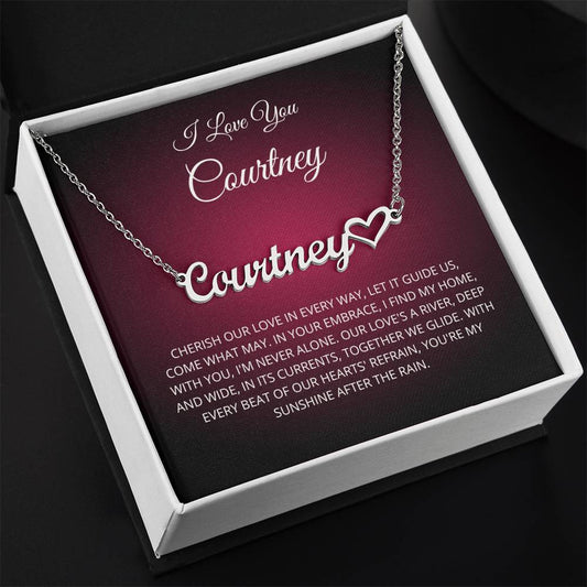 Love Letter Necklace Personalized Name Necklace Girlfriend Necklace Gift For Girlfriend Gift For Women Necklace