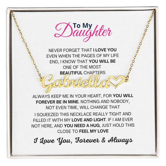 Personalised Name Necklace, Birthday and Christmas Gift For Daughter