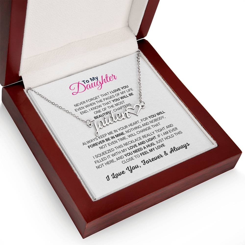 Personalised Name Necklace, Birthday and Christmas Gift For Daughter