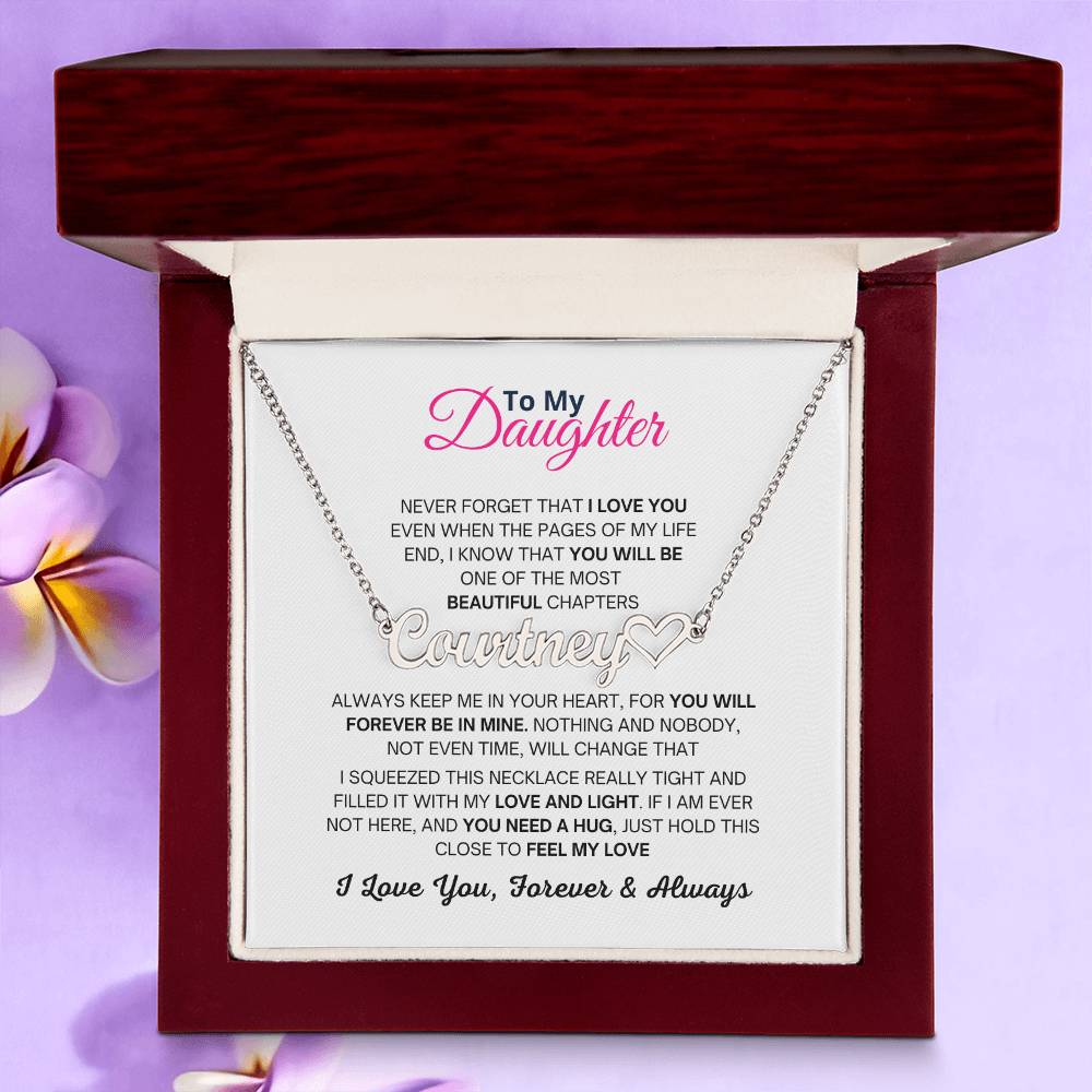 Personalised Name Necklace, Birthday and Christmas Gift For Daughter