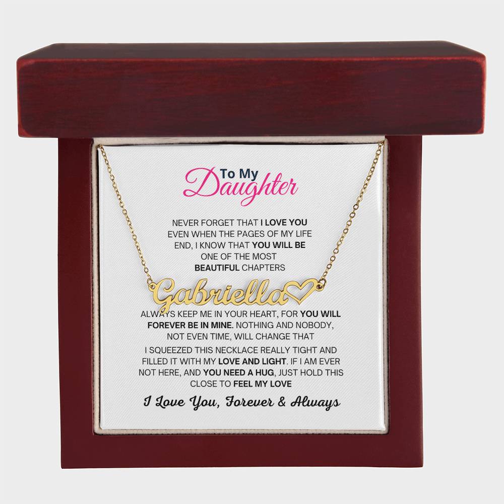 Personalised Name Necklace, Birthday and Christmas Gift For Daughter