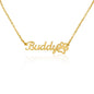 Dog Mom Gift, Custom Name and Paw, Necklace For Dog Mom
