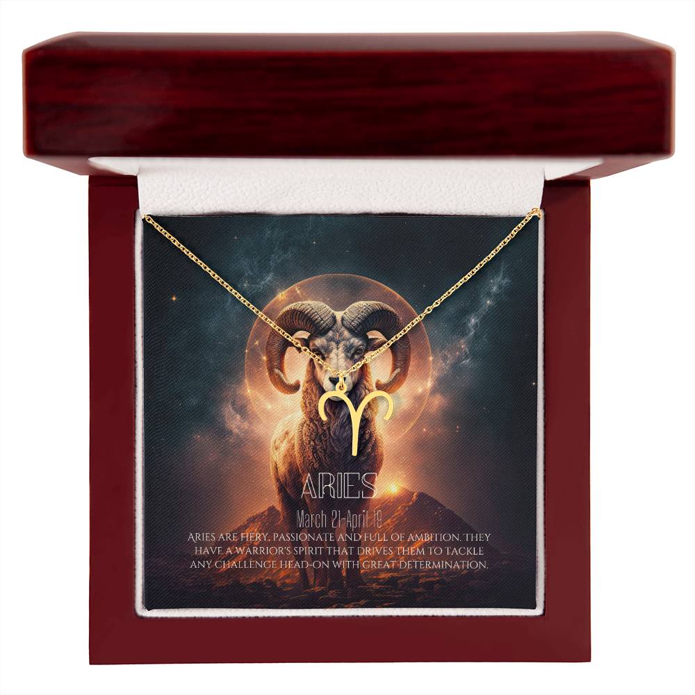 Aries Zodiac Jewellery, Zodiac Sign Necklace, Birthday Gift For Women