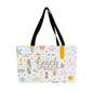 Summer Tote Bag with Cream Rope Handle, Beach Vibes