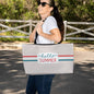 Minimalist Summer Tote Bag with Cream Rope Handle