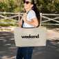 Weekend Vibes, Premium Large Tote Bag For Women