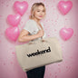Weekend Vibes, Premium Large Tote Bag For Women