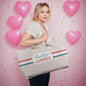 Minimalist Summer Tote Bag with Cream Rope Handle