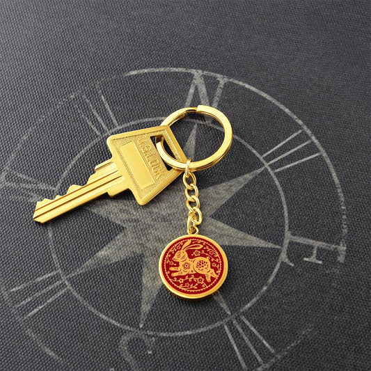 The Year of Rabbit Key Ring, Gift For Women and Men