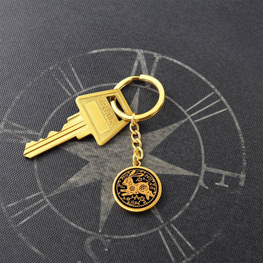The Year of the Rabbit Keychain, Lunar New Year Keyring Gift For Women and Men