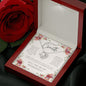 Bridesmaids Gift, White Gold Finish Necklace, with Proposal Message Card, Gift for Bridesmaids