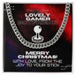 Christmas Gift For Boyfriend, To My Gamer Boyfriend Chain Necklace Gift