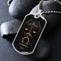 Libra Zodiac Sign Gift, Libra Dog Tag Necklace, Birthday Gift For Him