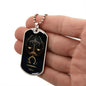 Libra Zodiac Sign Gift, Libra Dog Tag Necklace, Birthday Gift For Him