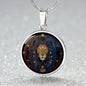 Leo Zodiac Sign Necklace, Circle Pendant Design, Birthday Gift For Her