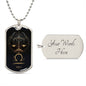 Libra Zodiac Sign Gift, Libra Dog Tag Necklace, Birthday Gift For Him