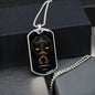 Libra Zodiac Sign Gift, Libra Dog Tag Necklace, Birthday Gift For Him